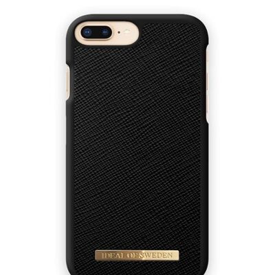 Saffiano Case iPhone 8 Plus Black