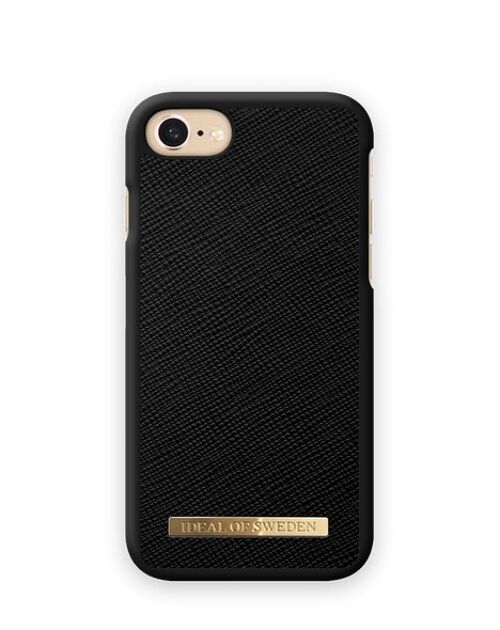 Saffiano Case iPhone SE (2020) Black