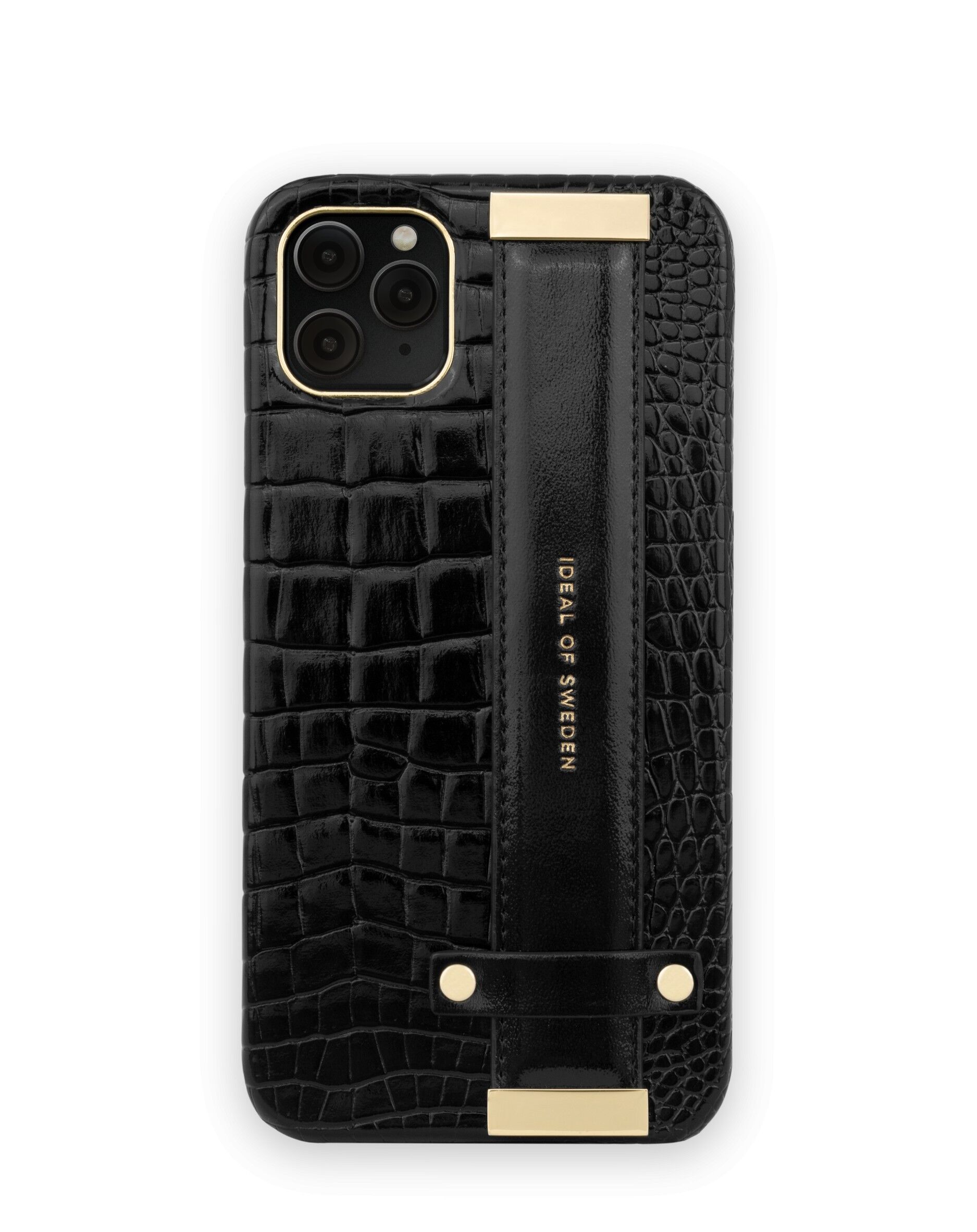 Statement Case iPhone 11 Pro Max Neo Black Croco Tragegriff