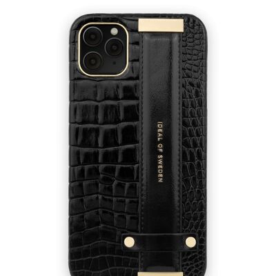 Statement Case iPhone 11 Pro Max Neo Black Croco Strap Handle