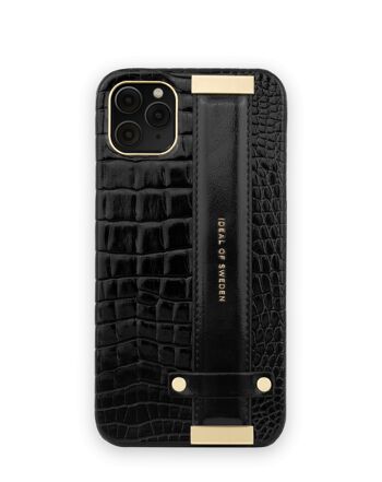 Statement Case iPhone 11 Pro Max Neo Noir Croco Strap Poignée 1