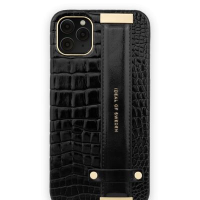 Statement Case iPhone 11 Pro Max Neo Noir Croco Strap Handle