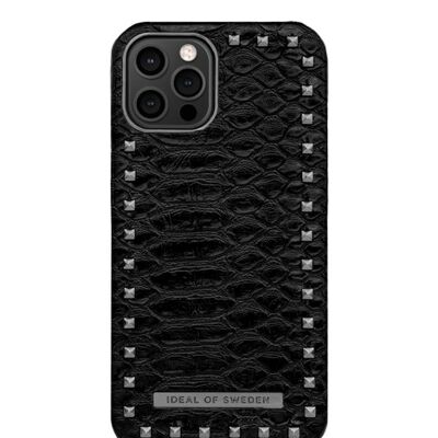 Funda Llamativa iPhone 12 Pro Beatstuds Serpiente Negra