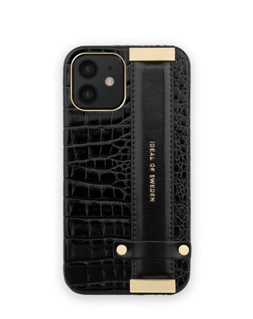 Statement Case iPhone 12 Pro Neo Noir Croco Strap Handle