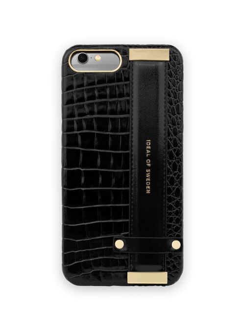 Statement Case iPhone 6/6S Plus Neo Noir Croco Strap handle