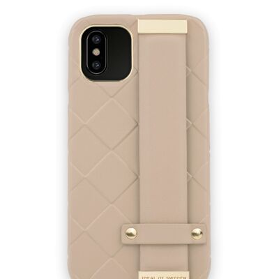 Statement Case iPhone X intrecciato cammello chiaro