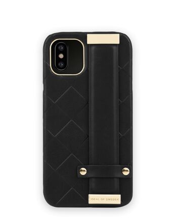 Statement Case iPhone X Tressé Lisse Noir 1