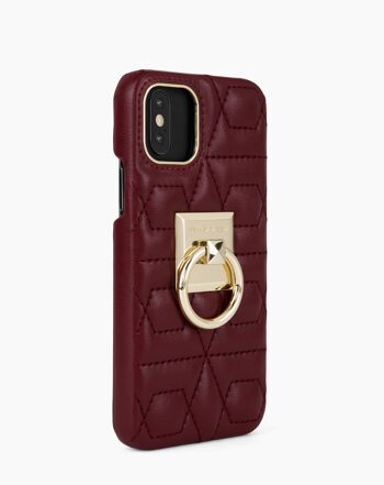 Statement Case iPhone X Matelassé Rubis 5