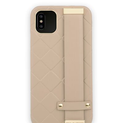 Statement Case iPhone XS Max intrecciato cammello chiaro