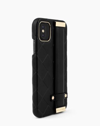 Statement Case iPhone XS Max Tressé Lisse Noir 6