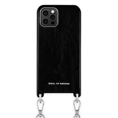 Statement-Halskette iPhone 12 Pro Platin Schwarz