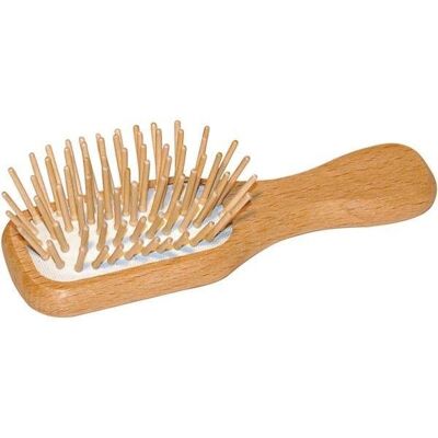 Mini spazzola per capelli in legno senza plastica (FSC 100%)