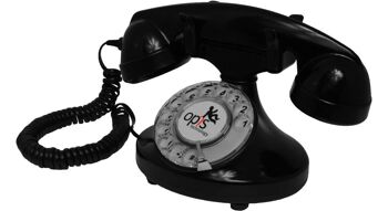 Câble Opis FunkyFon téléphone rotatif / téléphone rétro / téléphone nostalgique (noir) 3