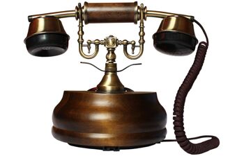 Téléphone rétro câble Opis 1921 en bois et métal / téléphone en bois / téléphone classique (modèle A) 5