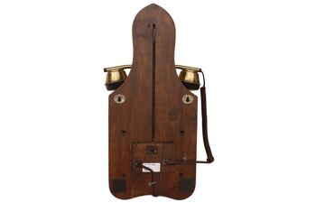 Téléphone rétro câble Opis 1921 en bois et métal / téléphone en bois / téléphone classique (modèle D) 5