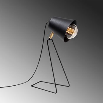 Lampe de table Opis TL7 (hauteur 40 cm) - Lampe de table élégante en métal noir 2