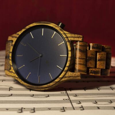 Opis UR-M1 (zebra wood) men's wristwatch