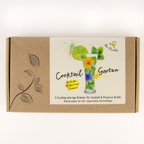 Kräutersamen-Geschenkbox "Cocktail Garten"