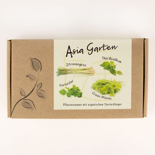 Pflanzensamen-Geschenkbox "Asia Garten"