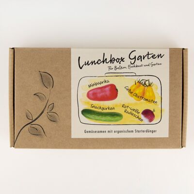 Confezione regalo di semi di ortaggi "Lunchbox Garden"