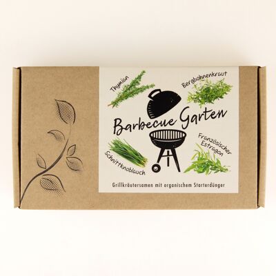 Confezione regalo di semi di erbe aromatiche "Barbecue Garden"