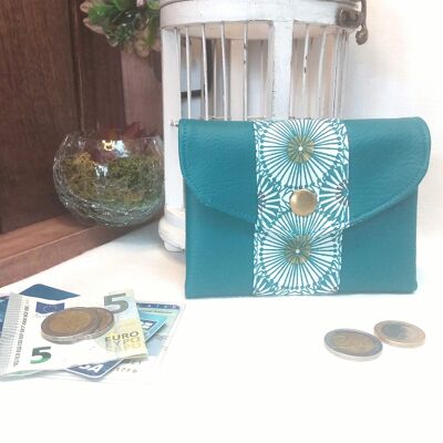 Brieftasche Brieftasche Origami und blaues Mandala