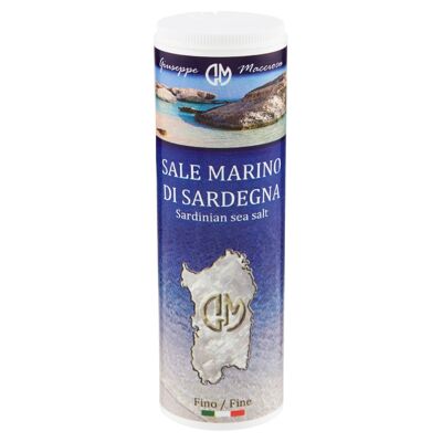 Fine sea salt of sardinia 250gr with multi-spreader head