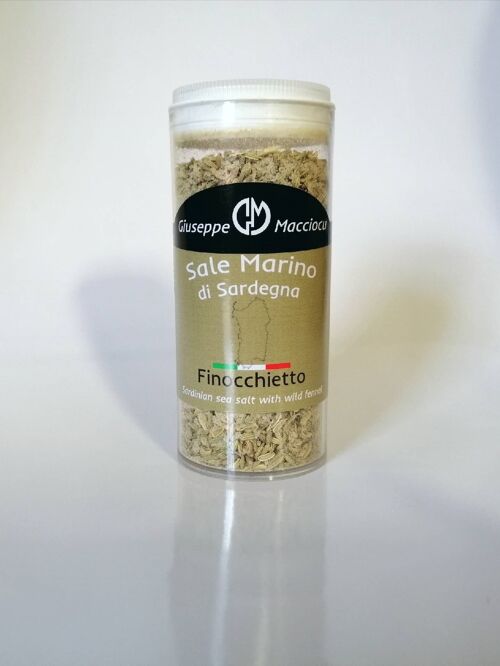 Sea salt of sardinia + fennel flakes 130gr spreader