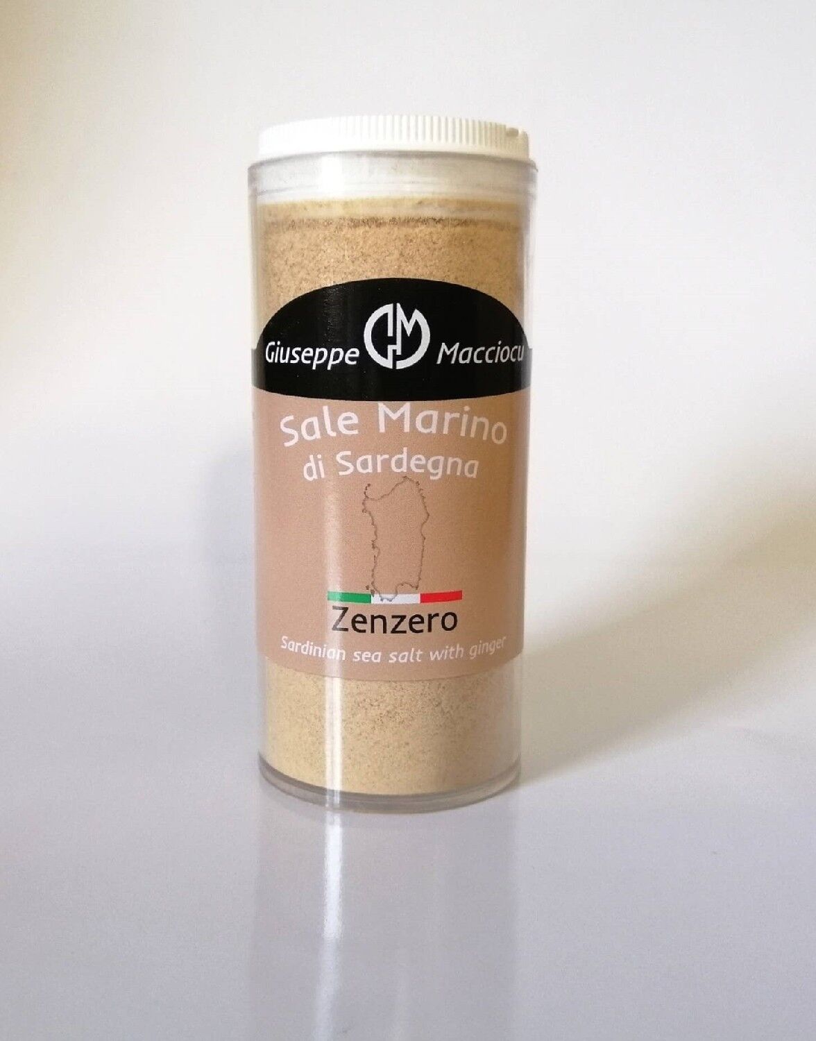 Meersalz aus Sardinien + gemahlener Ingwer 130gr Spreader