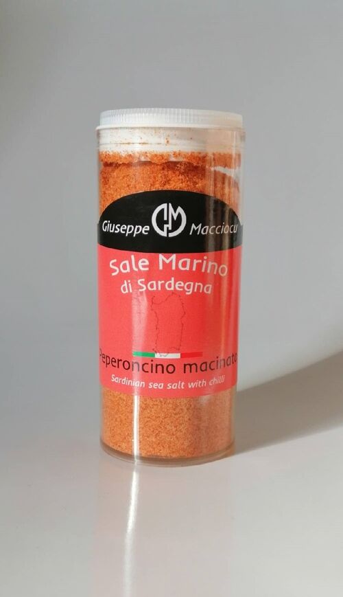 Sea salt of Sardinia + grinded red chilli pepper 130gr