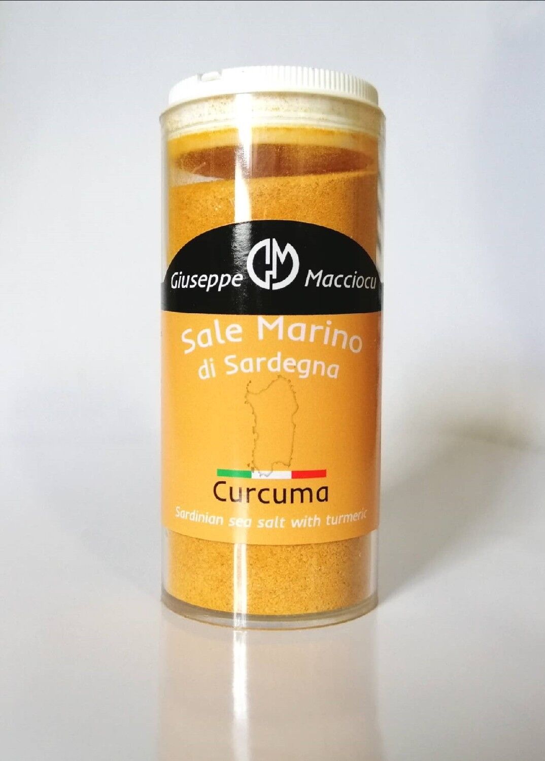 Meersalz von Sardinien + Kurkumapulver 140 gr Spreader