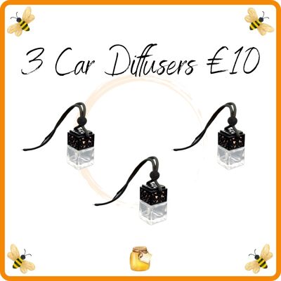 3 Car Diffusers £10 - Rose & Rhubarb (Inspired by Molton Brown