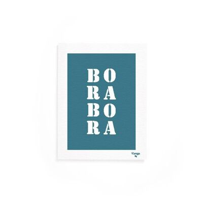 Affiche "Bora Bora" bleue