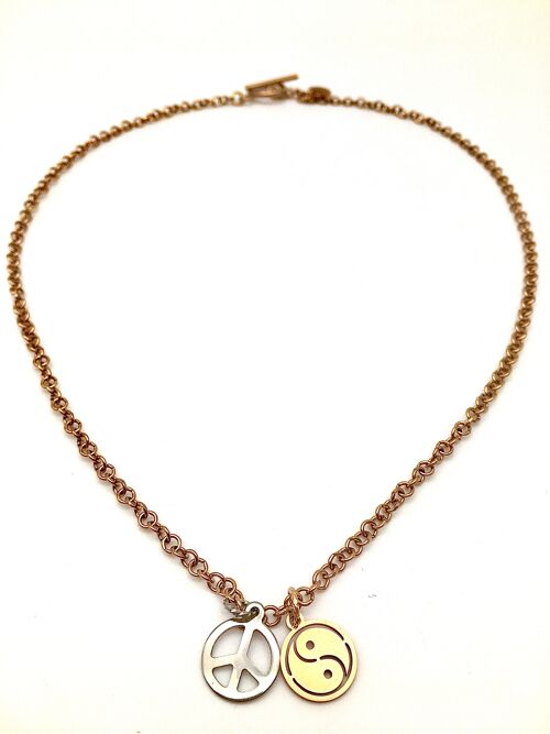 Inner Peace Necklace - Rose Gold