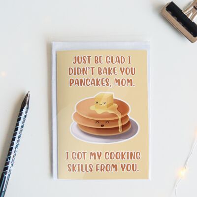 I Got My Cooking Skills From You | Funny Mothers Day Card