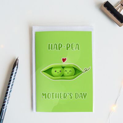Hap-pea Mother's Day | Funny Mothers Day Card