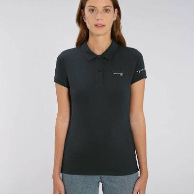 Polo Levantera Tarifa Negro Mujer