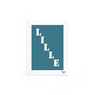 Affiche "Lille" bleue