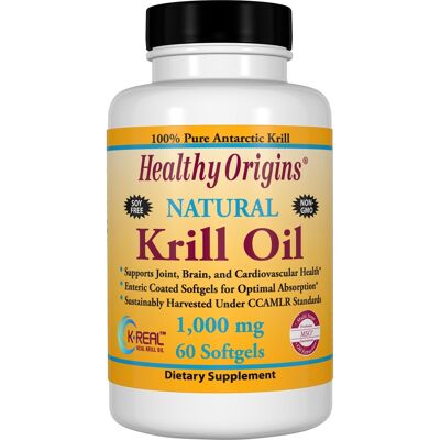 Krill Oil (K-Real™), 1000mg - 60 Gels