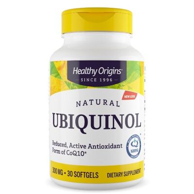 Ubiquinol, 300mg (Active form of CoQ10) - 30 Gels