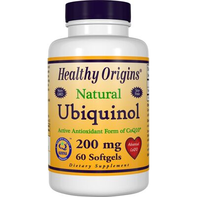 Ubiquinol, 200mg (Active form of CoQ10) - 60 Gels