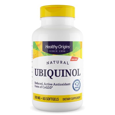 Ubiquinol, 100mg (Active form of CoQ10) - 60 Gels