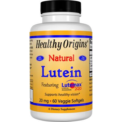 Lutein (Lutemax® 2020), 20mg Veggie Gels - 60 Vgels