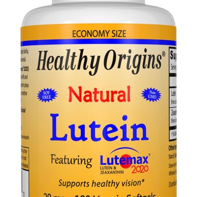 Lutein (Lutemax® 2020), 20mg Veggie Gels - 180 Vgels