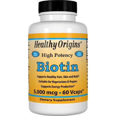 Biotin (B7), 5,000mcg - 60 Vcaps