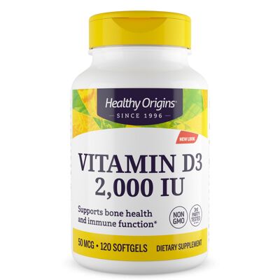 Vitamin Dз, 2,000 IU Softgels - 120 Gels