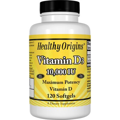 Vitamin D3, 10,000 IU Softgels - 120 Gels