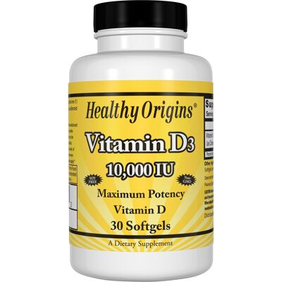 Vitamin D3, 10,000 IU Softgels - 30 Gels