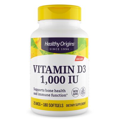 Vitamin Dз Gels, 1,000 IU Softgels - 180 Gels