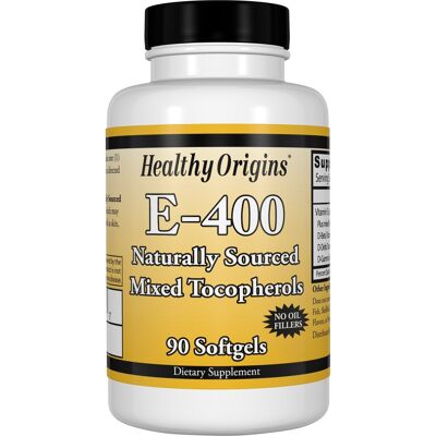 Vitamin E, 400 IU, (Natural) Tocopherols - 90 Gels